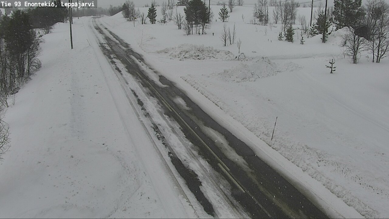Weather Camera Image Road 93 Enontekiö, Leppäjärvi, Enontekiö, Lappi