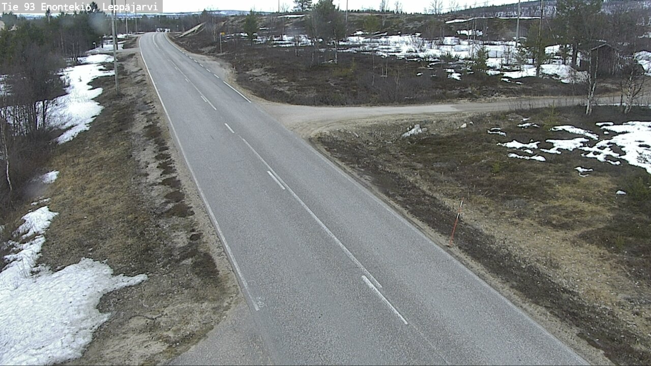 Weather Camera Image Road 93 Enontekiö, Leppäjärvi, Enontekiö, Lappi