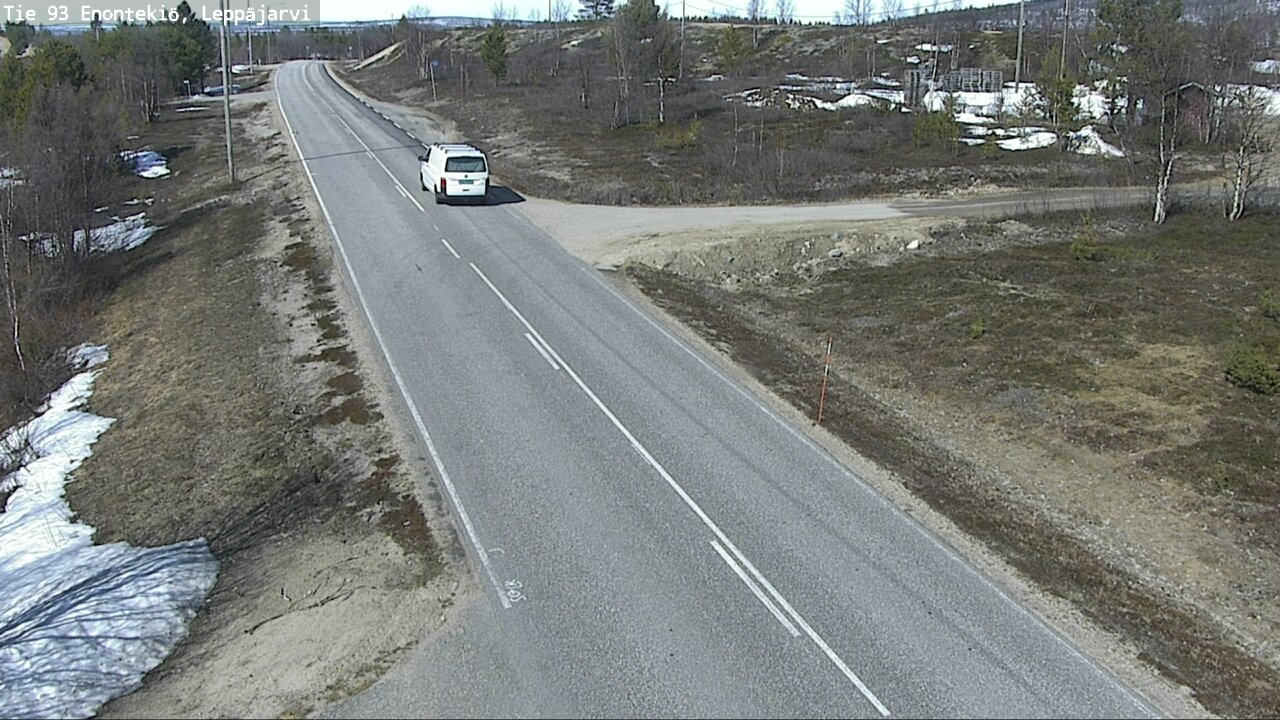 Weather Camera Image Väg 93 Enontekis, Leppäjärvi, Enontekiö, Lappi