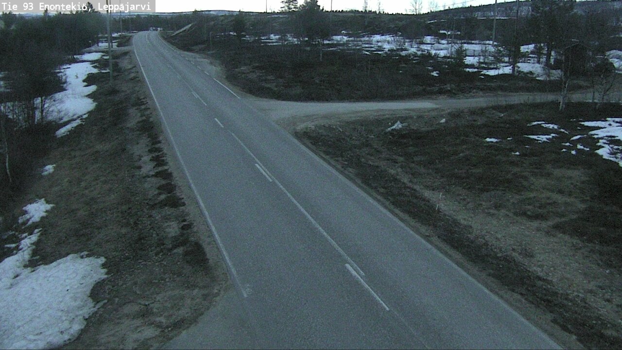 Weather Camera Image Road 93 Enontekiö, Leppäjärvi, Enontekiö, Lappi