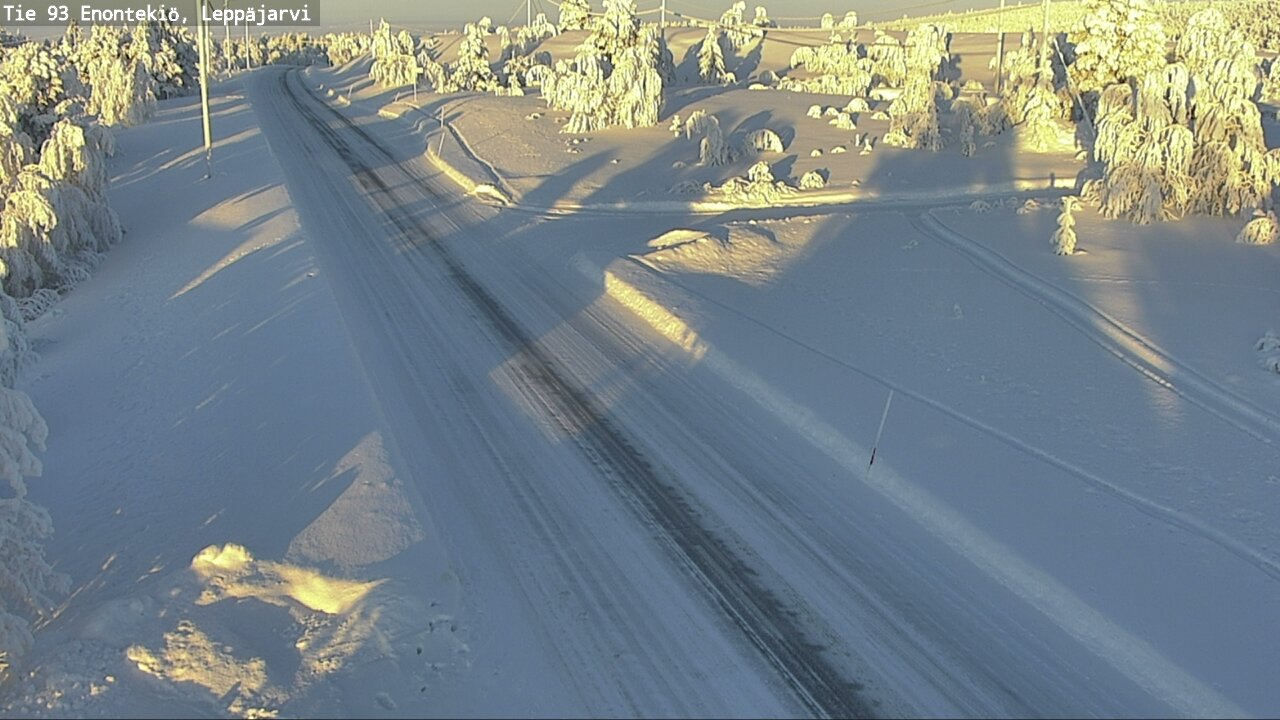 Weather Camera Image Väg 93 Enontekis, Leppäjärvi, Enontekiö, Lappi