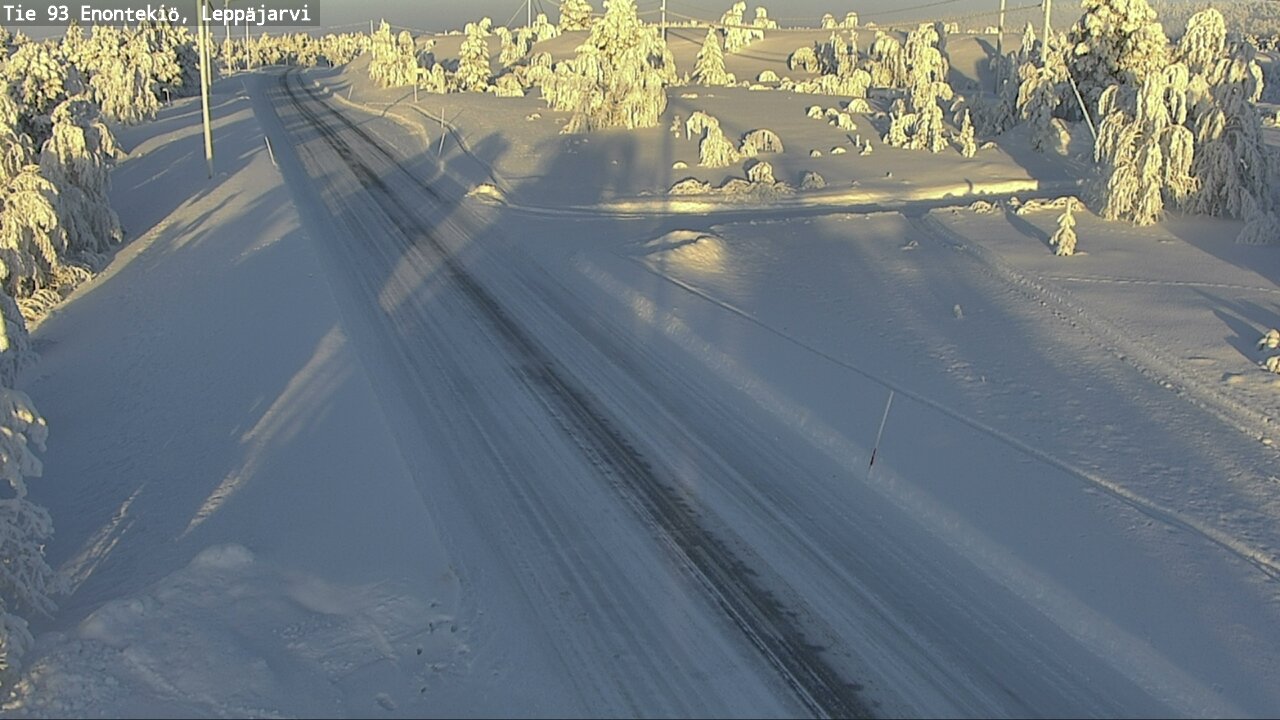 Weather Camera Image Väg 93 Enontekis, Leppäjärvi, Enontekiö, Lappi