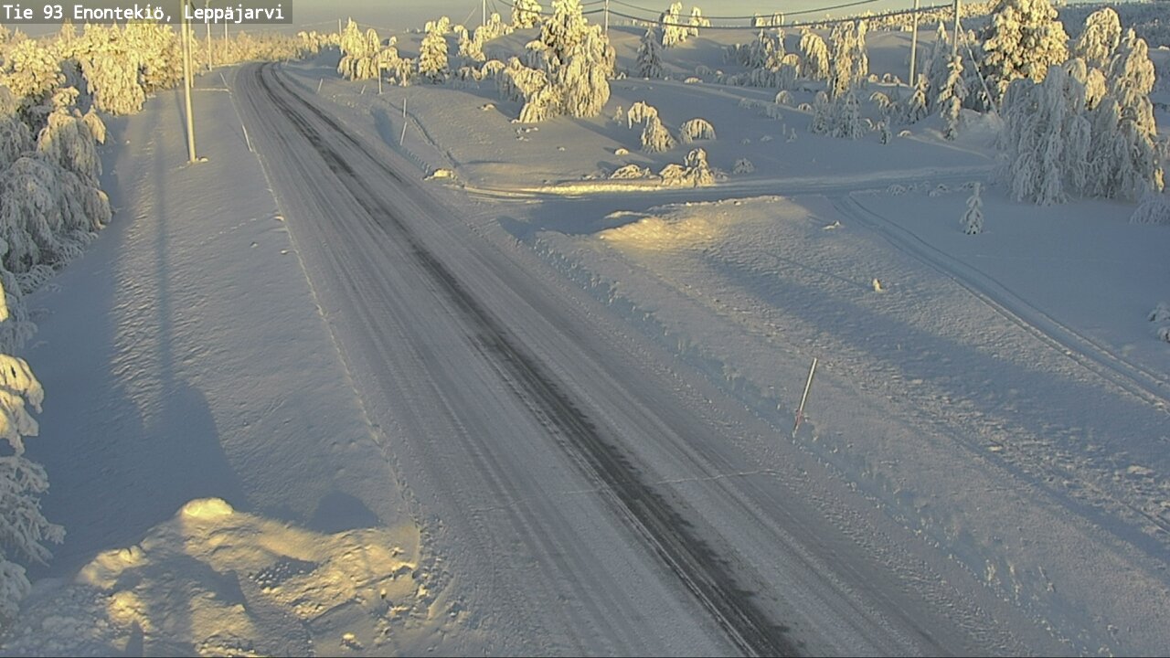 Weather Camera Image Road 93 Enontekiö, Leppäjärvi, Enontekiö, Lappi