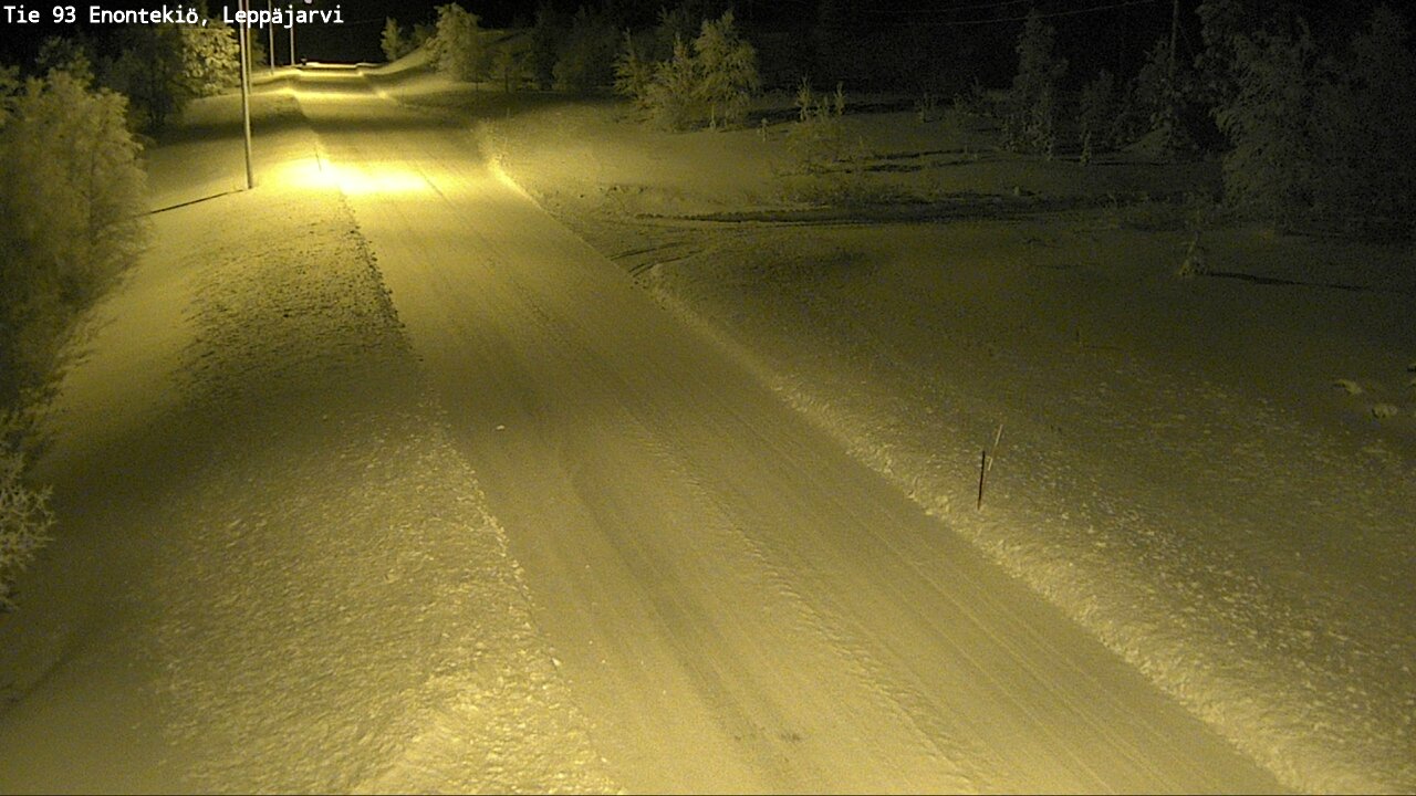 Weather Camera Image Väg 93 Enontekis, Leppäjärvi, Enontekiö, Lappi