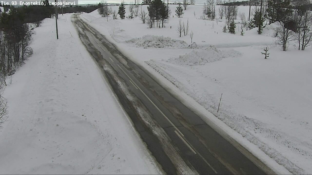 Weather Camera Image Road 93 Enontekiö, Leppäjärvi, Enontekiö, Lappi