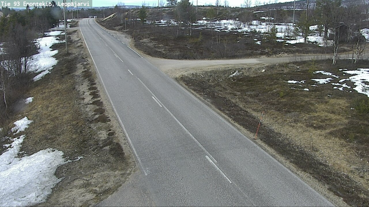Weather Camera Image Road 93 Enontekiö, Leppäjärvi, Enontekiö, Lappi