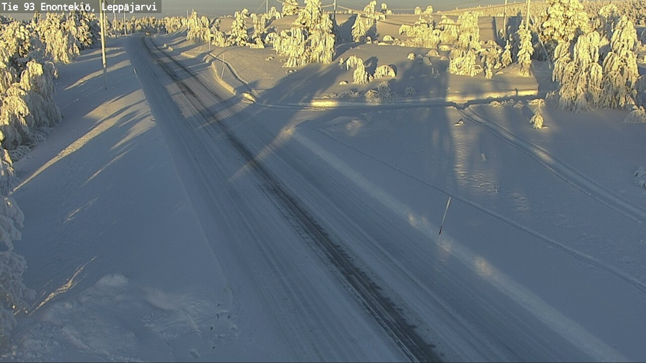 Weather Camera Image Väg 93 Enontekis, Leppäjärvi, Enontekiö, Lappi