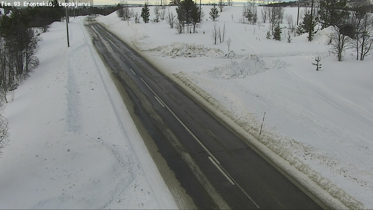 Weather Camera Image Väg 93 Enontekis, Leppäjärvi, Enontekiö, Lappi