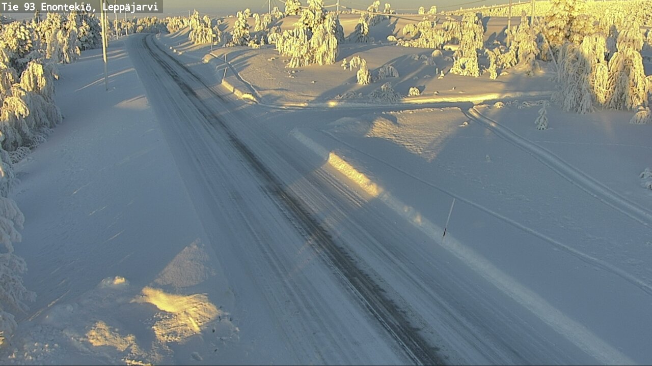 Weather Camera Image Väg 93 Enontekis, Leppäjärvi, Enontekiö, Lappi