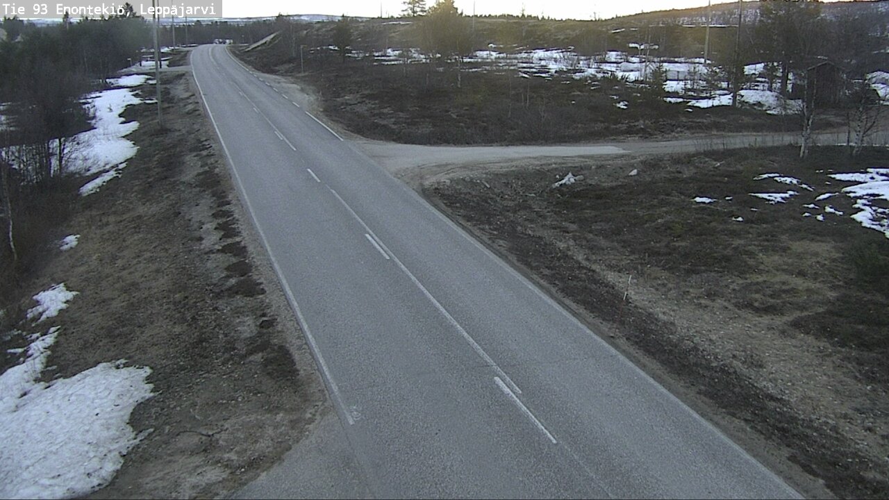 Weather Camera Image Road 93 Enontekiö, Leppäjärvi, Enontekiö, Lappi