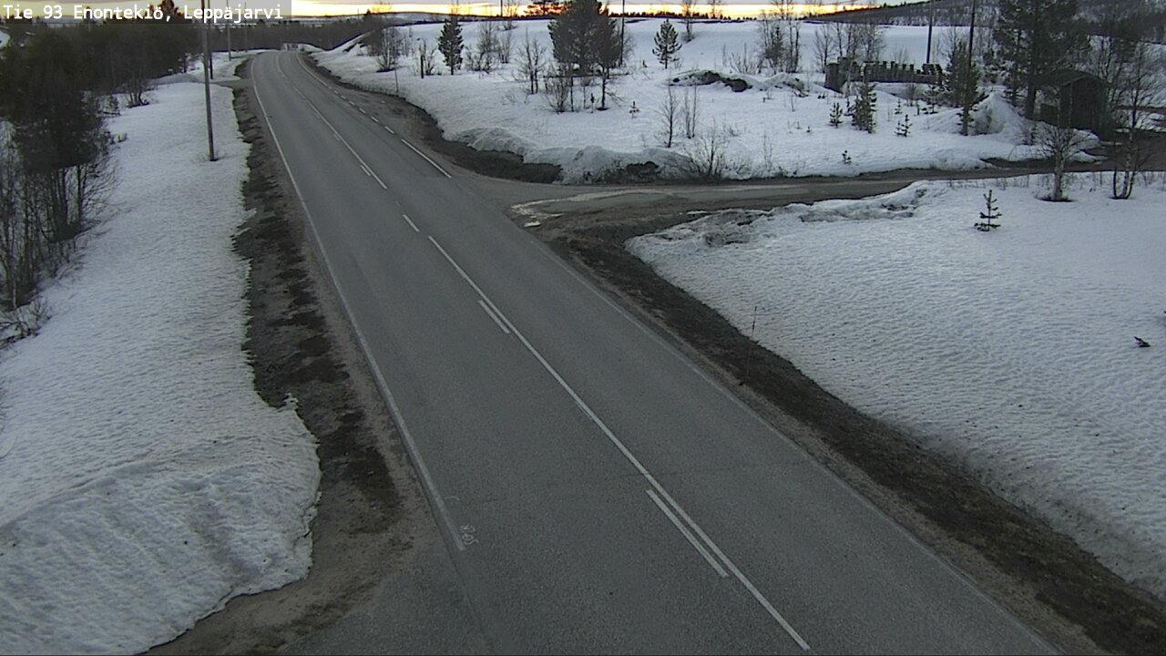 Weather Camera Image Väg 93 Enontekis, Leppäjärvi, Enontekiö, Lappi