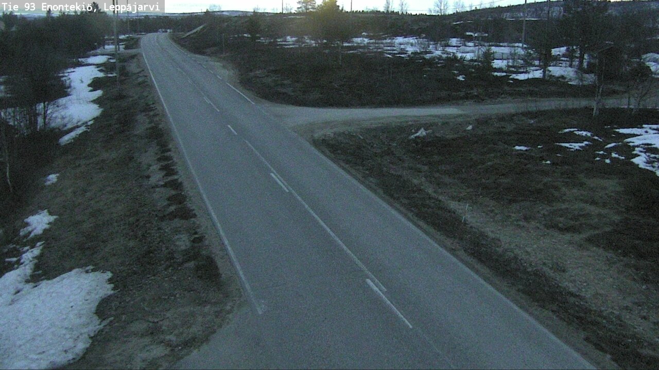 Weather Camera Image Road 93 Enontekiö, Leppäjärvi, Enontekiö, Lappi
