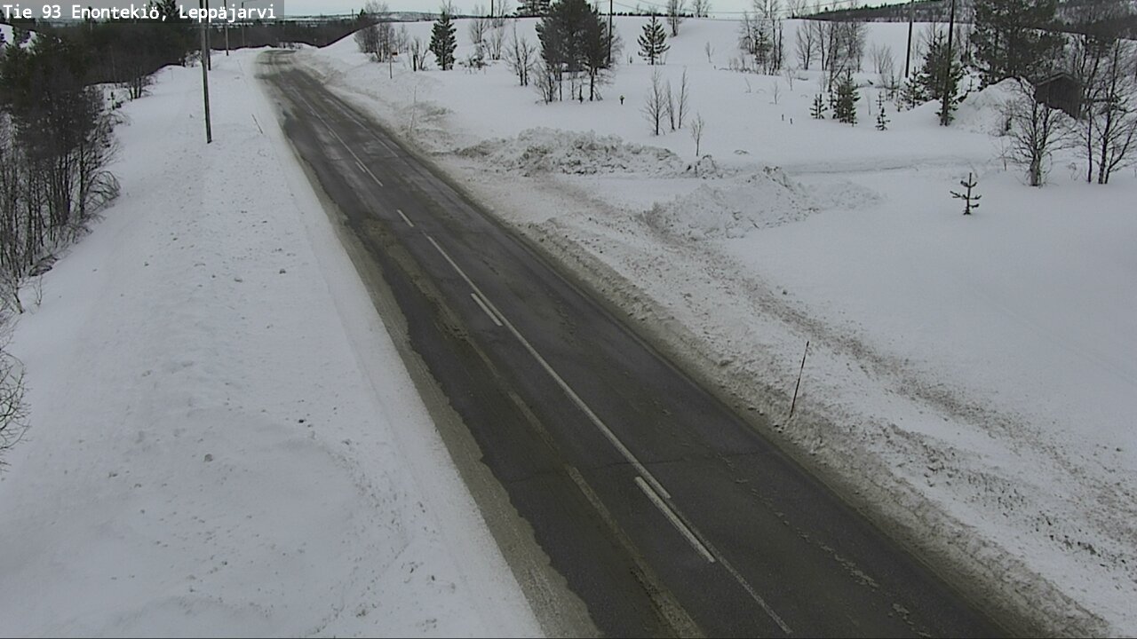 Weather Camera Image Road 93 Enontekiö, Leppäjärvi, Enontekiö, Lappi