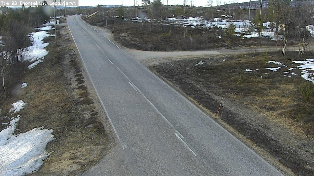 Weather Camera Image Road 93 Enontekiö, Leppäjärvi, Enontekiö, Lappi