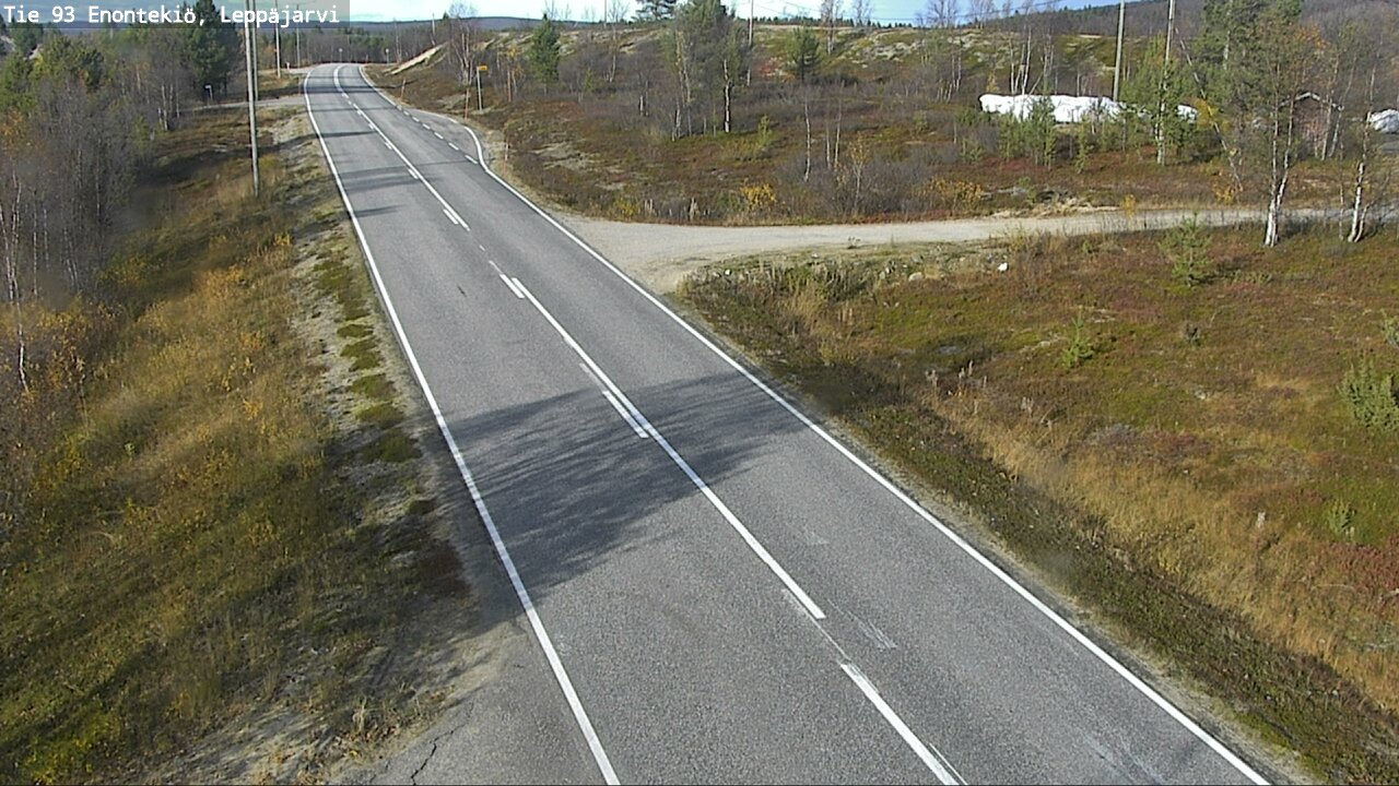 Weather Camera Image Väg 93 Enontekis, Leppäjärvi, Enontekiö, Lappi