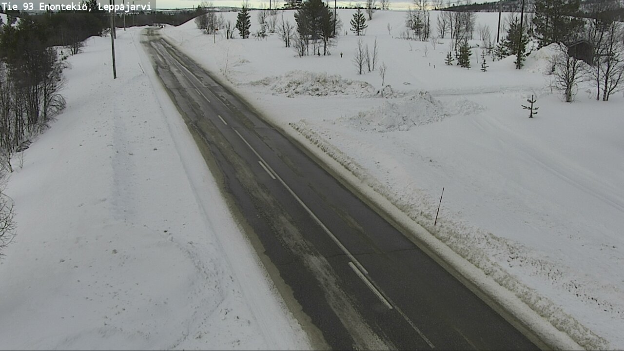 Weather Camera Image Väg 93 Enontekis, Leppäjärvi, Enontekiö, Lappi