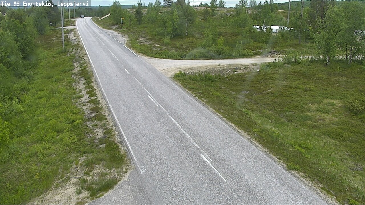Weather Camera Image Väg 93 Enontekis, Leppäjärvi, Enontekiö, Lappi
