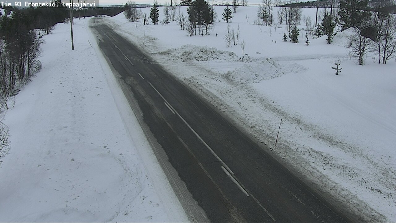 Weather Camera Image Road 93 Enontekiö, Leppäjärvi, Enontekiö, Lappi