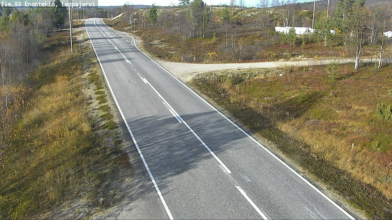 Weather Camera Image Väg 93 Enontekis, Leppäjärvi, Enontekiö, Lappi