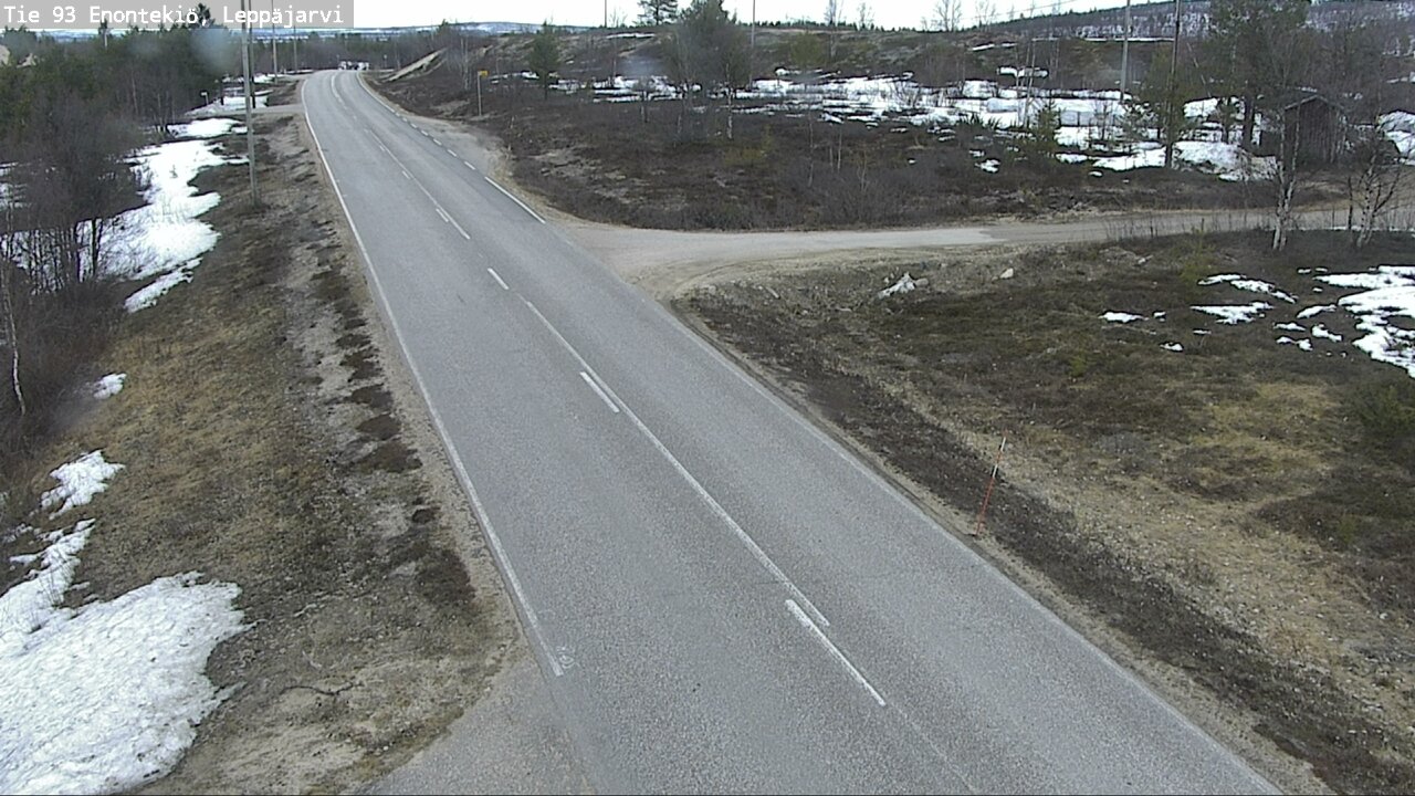 Weather Camera Image Road 93 Enontekiö, Leppäjärvi, Enontekiö, Lappi