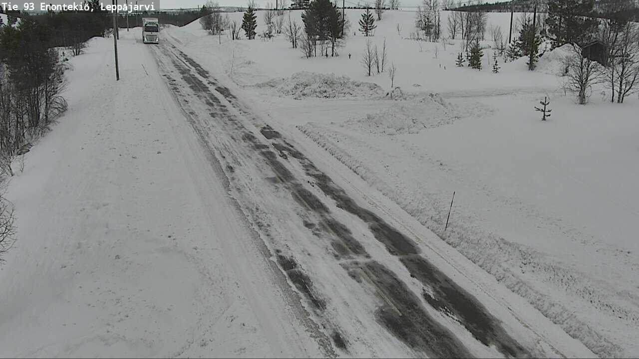Weather Camera Image Road 93 Enontekiö, Leppäjärvi, Enontekiö, Lappi