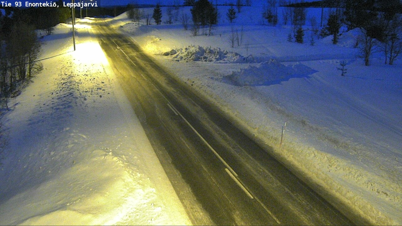 Weather Camera Image Road 93 Enontekiö, Leppäjärvi, Enontekiö, Lappi