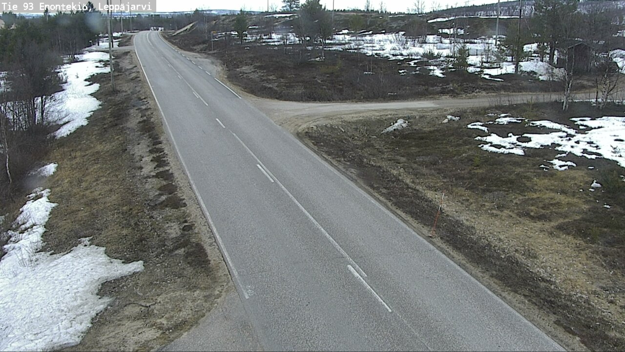 Weather Camera Image Road 93 Enontekiö, Leppäjärvi, Enontekiö, Lappi