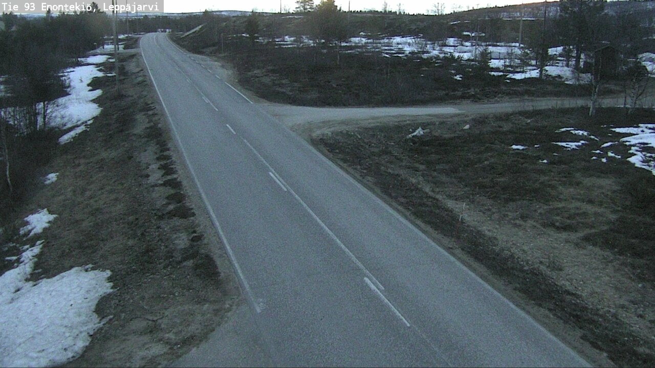 Weather Camera Image Road 93 Enontekiö, Leppäjärvi, Enontekiö, Lappi