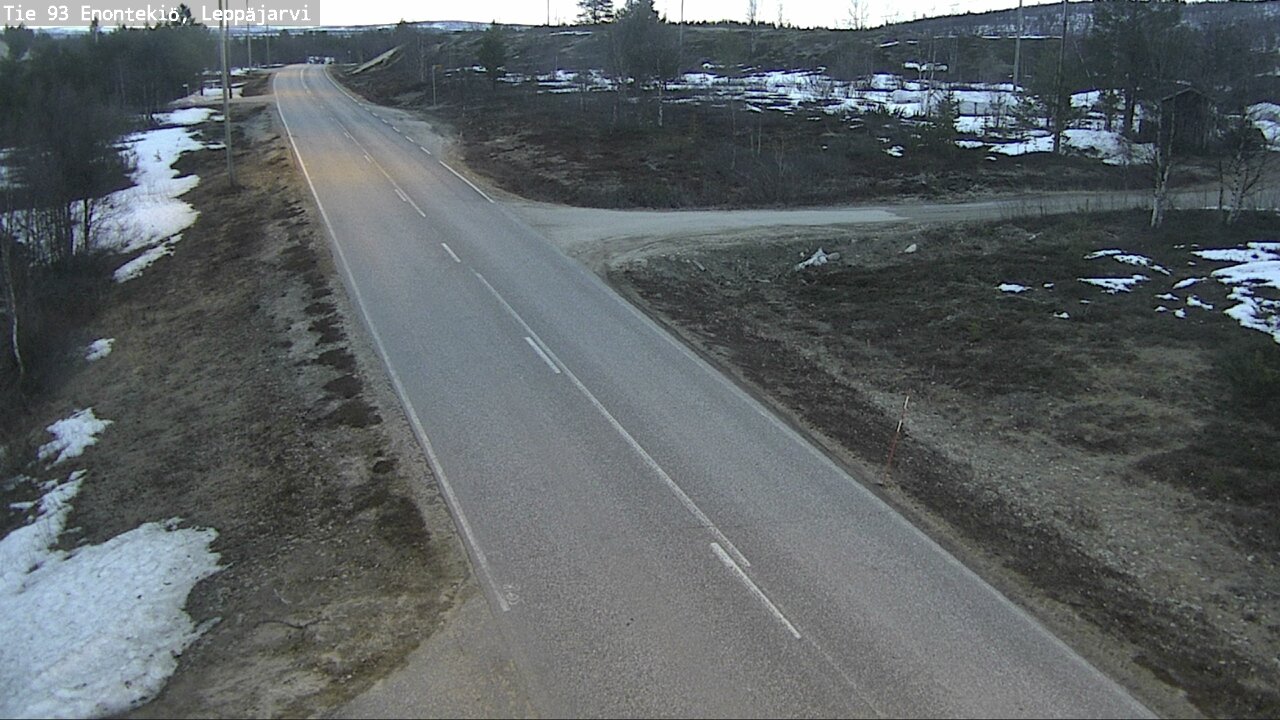 Weather Camera Image Road 93 Enontekiö, Leppäjärvi, Enontekiö, Lappi