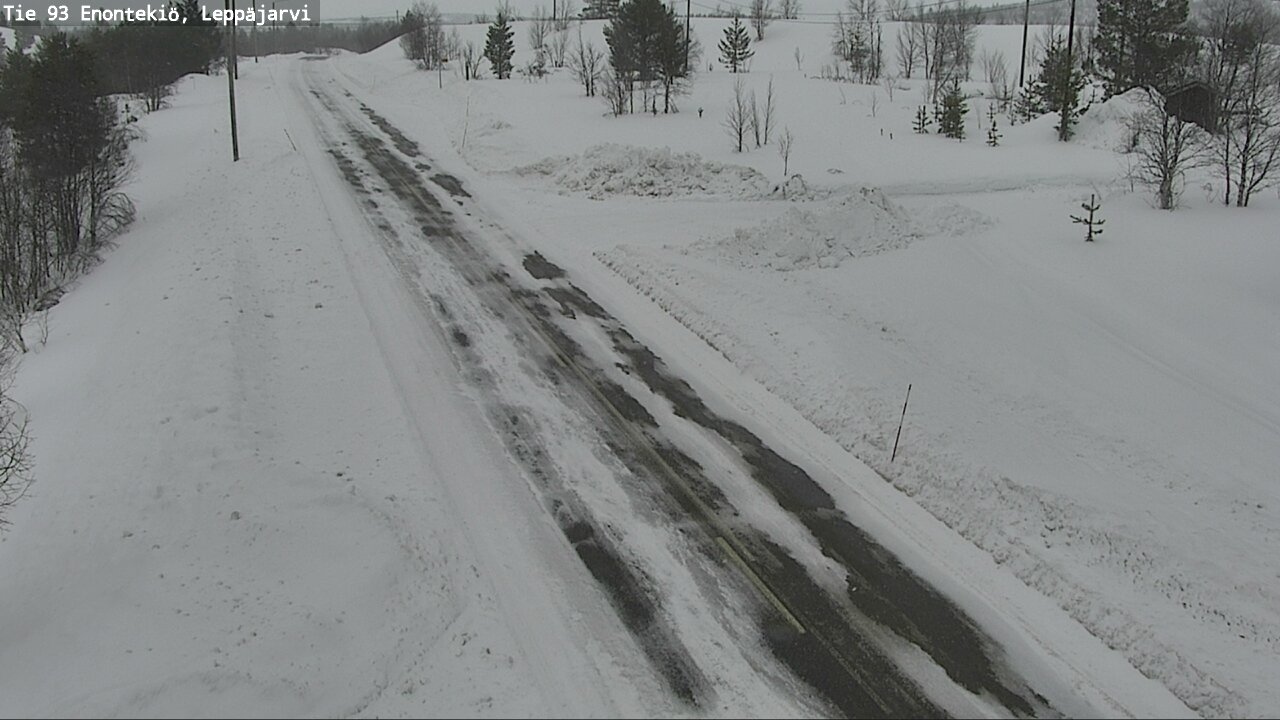 Weather Camera Image Road 93 Enontekiö, Leppäjärvi, Enontekiö, Lappi