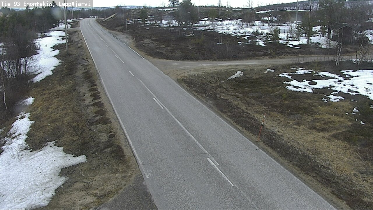 Weather Camera Image Road 93 Enontekiö, Leppäjärvi, Enontekiö, Lappi