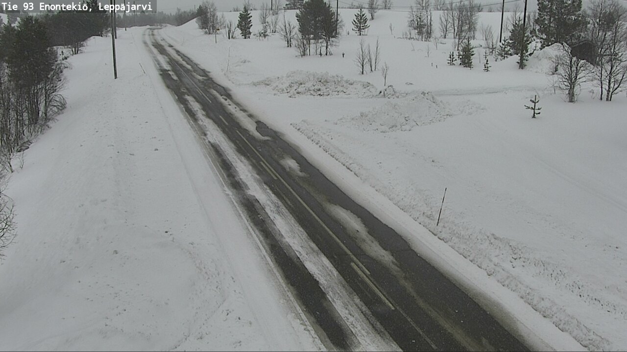 Weather Camera Image Road 93 Enontekiö, Leppäjärvi, Enontekiö, Lappi