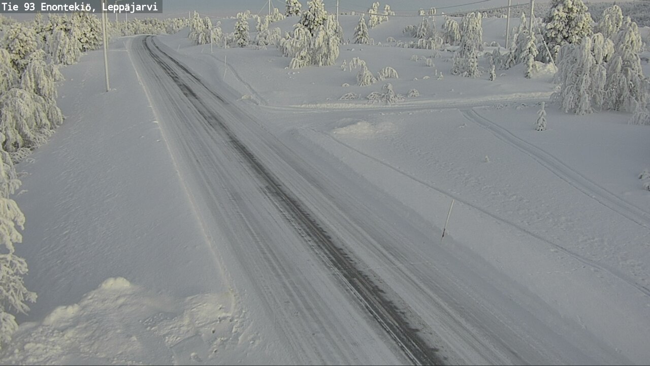 Weather Camera Image Road 93 Enontekiö, Leppäjärvi, Enontekiö, Lappi
