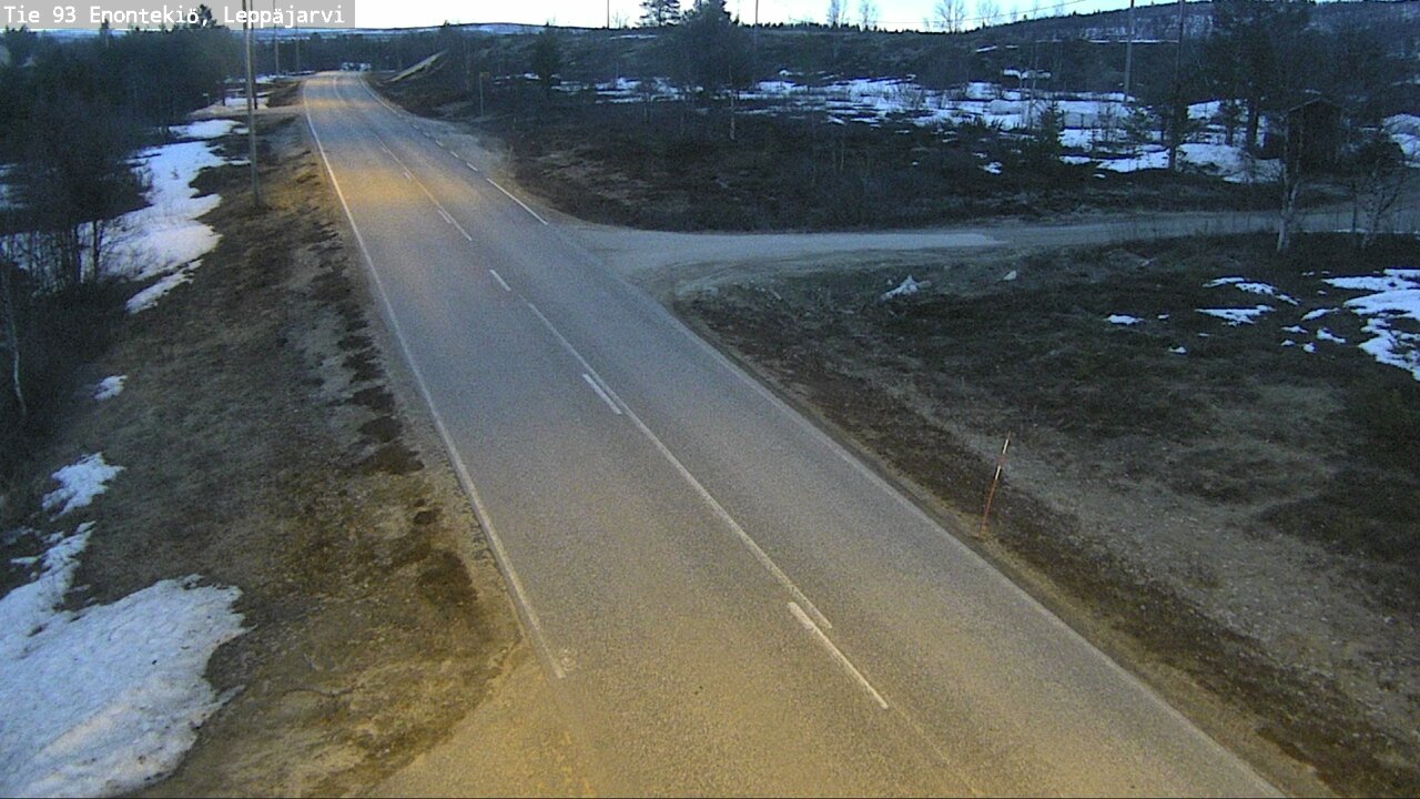 Weather Camera Image Road 93 Enontekiö, Leppäjärvi, Enontekiö, Lappi