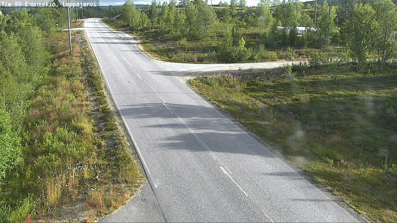Weather Camera Image Väg 93 Enontekis, Leppäjärvi, Enontekiö, Lappi