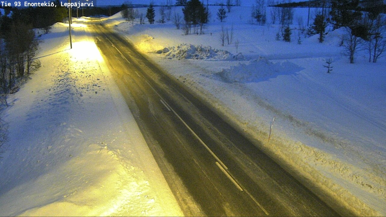 Weather Camera Image Road 93 Enontekiö, Leppäjärvi, Enontekiö, Lappi