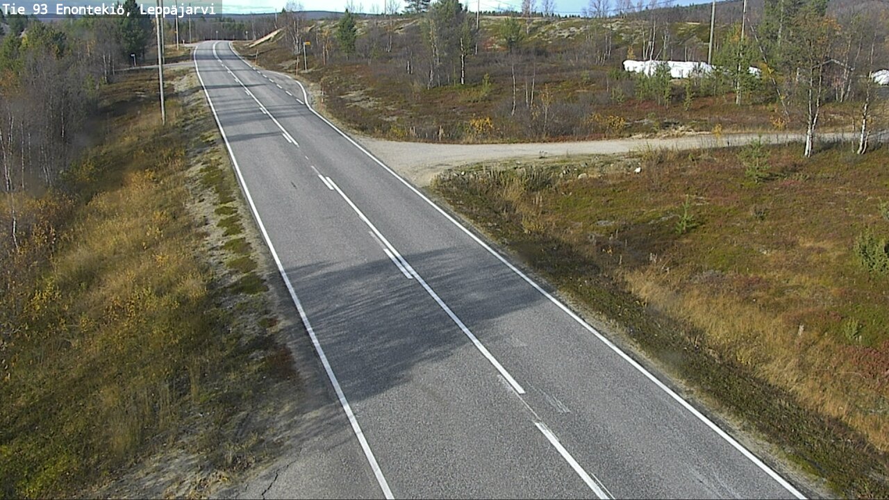 Weather Camera Image Väg 93 Enontekis, Leppäjärvi, Enontekiö, Lappi