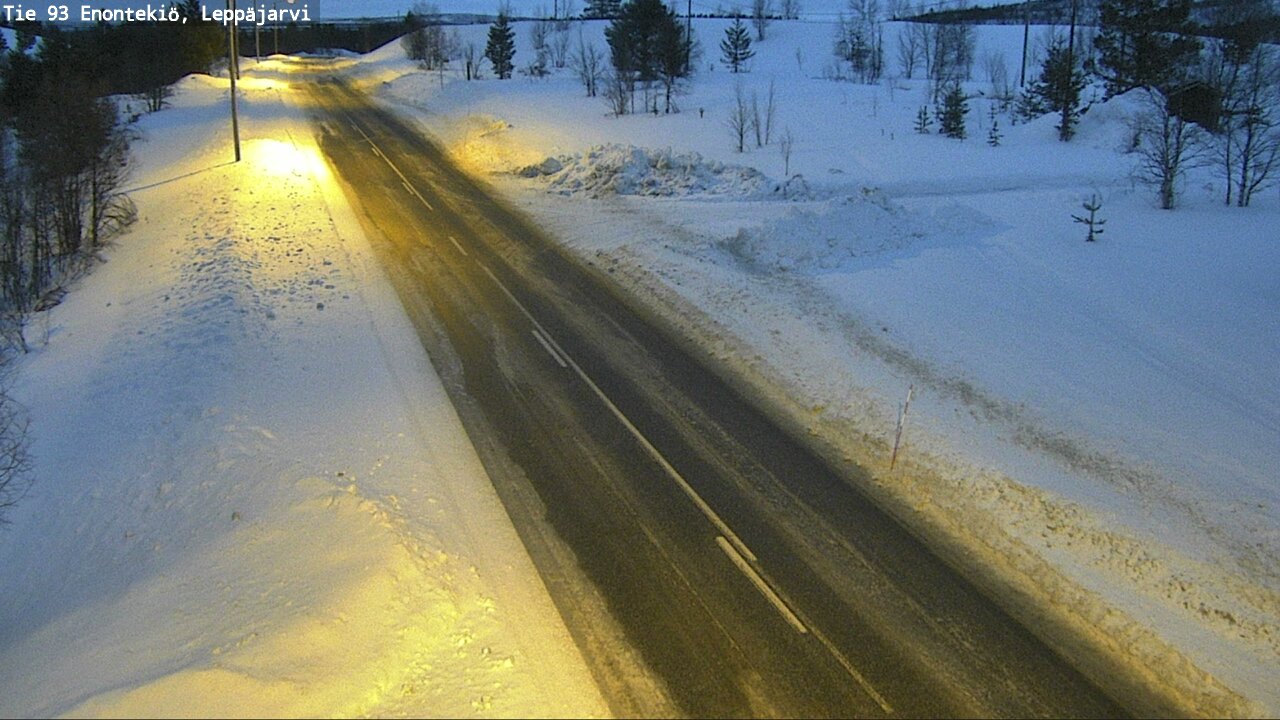 Weather Camera Image Road 93 Enontekiö, Leppäjärvi, Enontekiö, Lappi