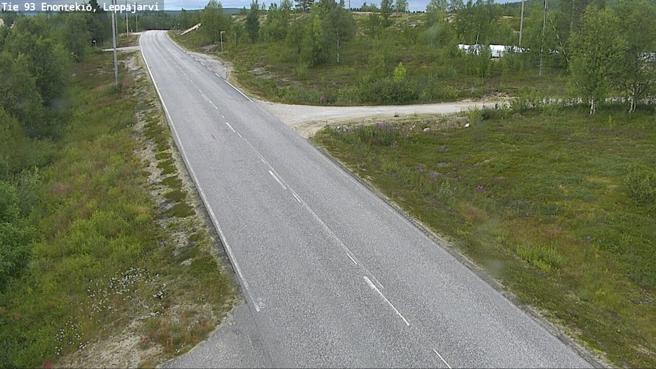 Weather Camera Image Road 93 Enontekiö, Leppäjärvi, Enontekiö, Lappi