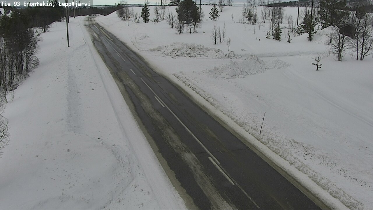 Weather Camera Image Väg 93 Enontekis, Leppäjärvi, Enontekiö, Lappi