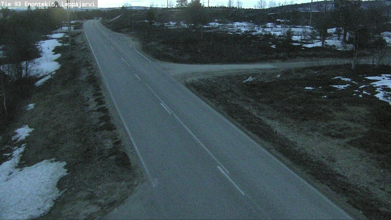 Weather Camera Image Road 93 Enontekiö, Leppäjärvi, Enontekiö, Lappi