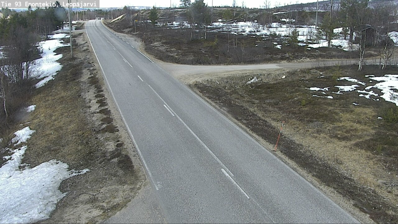 Weather Camera Image Road 93 Enontekiö, Leppäjärvi, Enontekiö, Lappi
