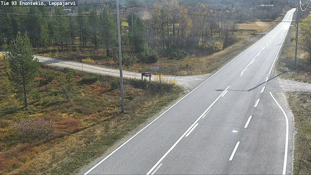 Weather Camera Image Väg 93 Enontekis, Leppäjärvi, Enontekiö, Lappi