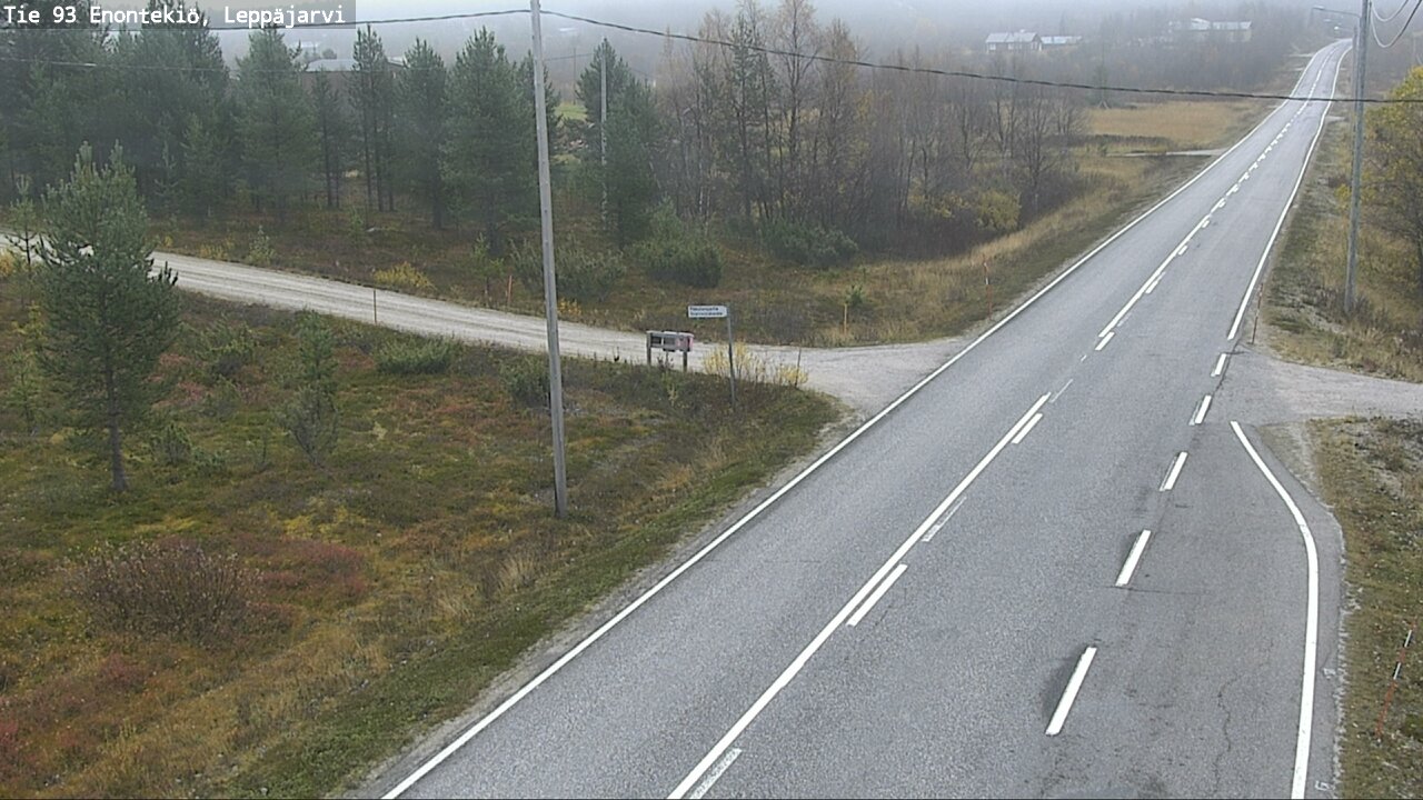Weather Camera Image Väg 93 Enontekis, Leppäjärvi, Enontekiö, Lappi
