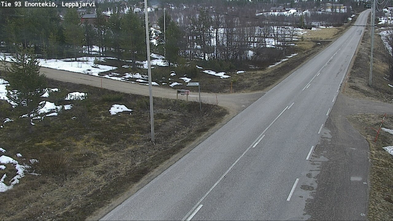 Weather Camera Image Road 93 Enontekiö, Leppäjärvi, Enontekiö, Lappi