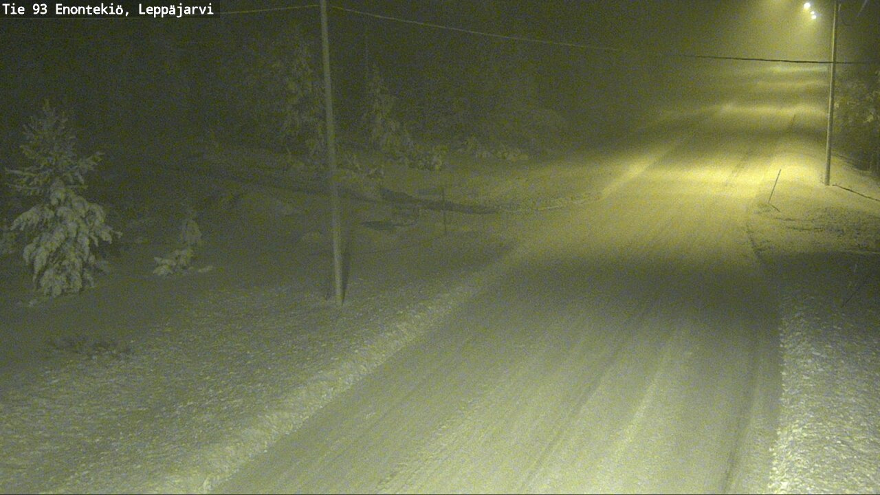 Weather Camera Image Väg 93 Enontekis, Leppäjärvi, Enontekiö, Lappi