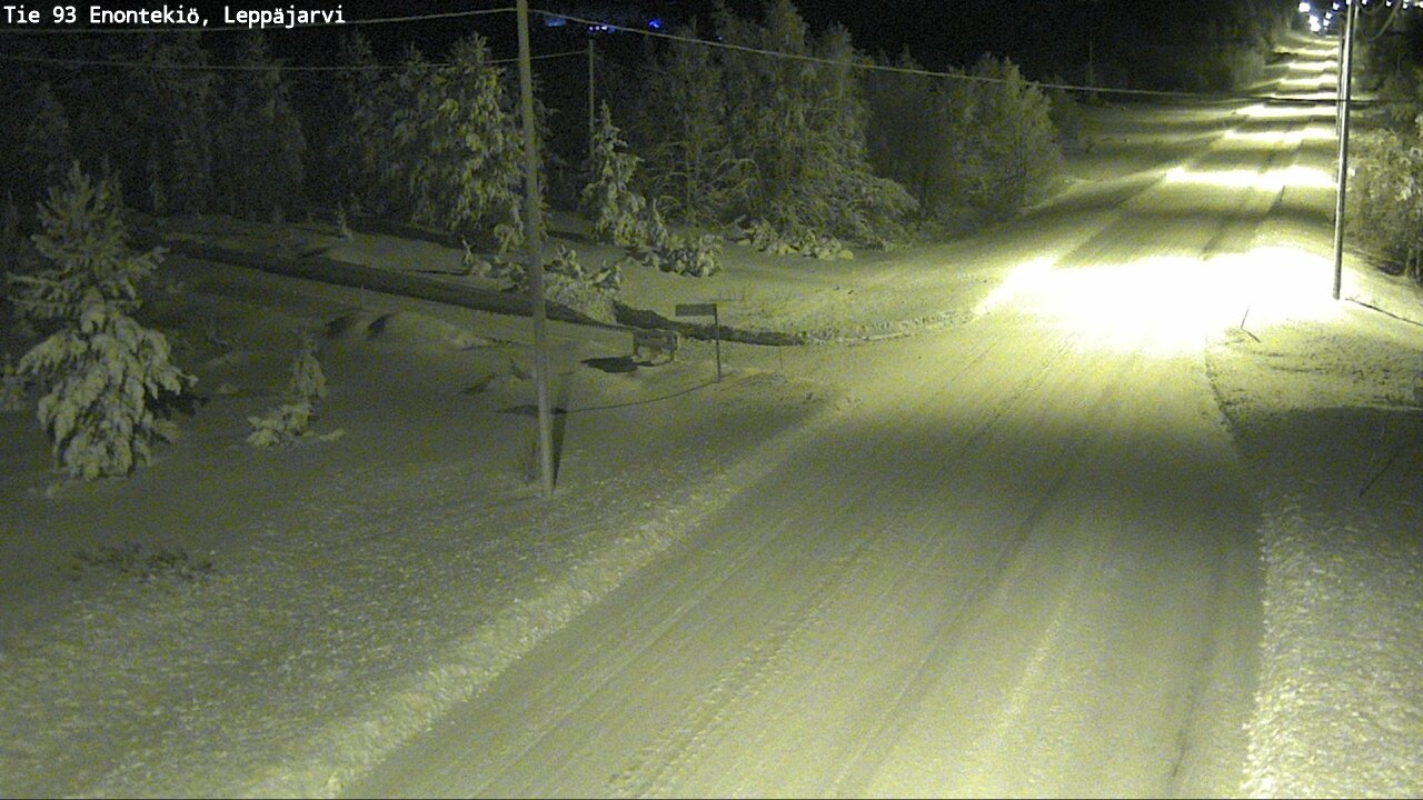 Weather Camera Image Väg 93 Enontekis, Leppäjärvi, Enontekiö, Lappi