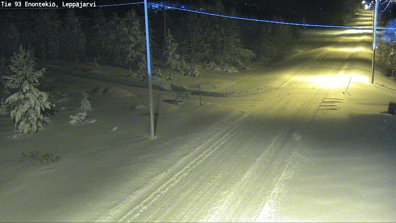 Weather Camera Image Väg 93 Enontekis, Leppäjärvi, Enontekiö, Lappi
