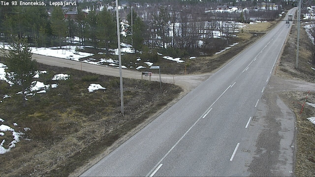 Weather Camera Image Road 93 Enontekiö, Leppäjärvi, Enontekiö, Lappi