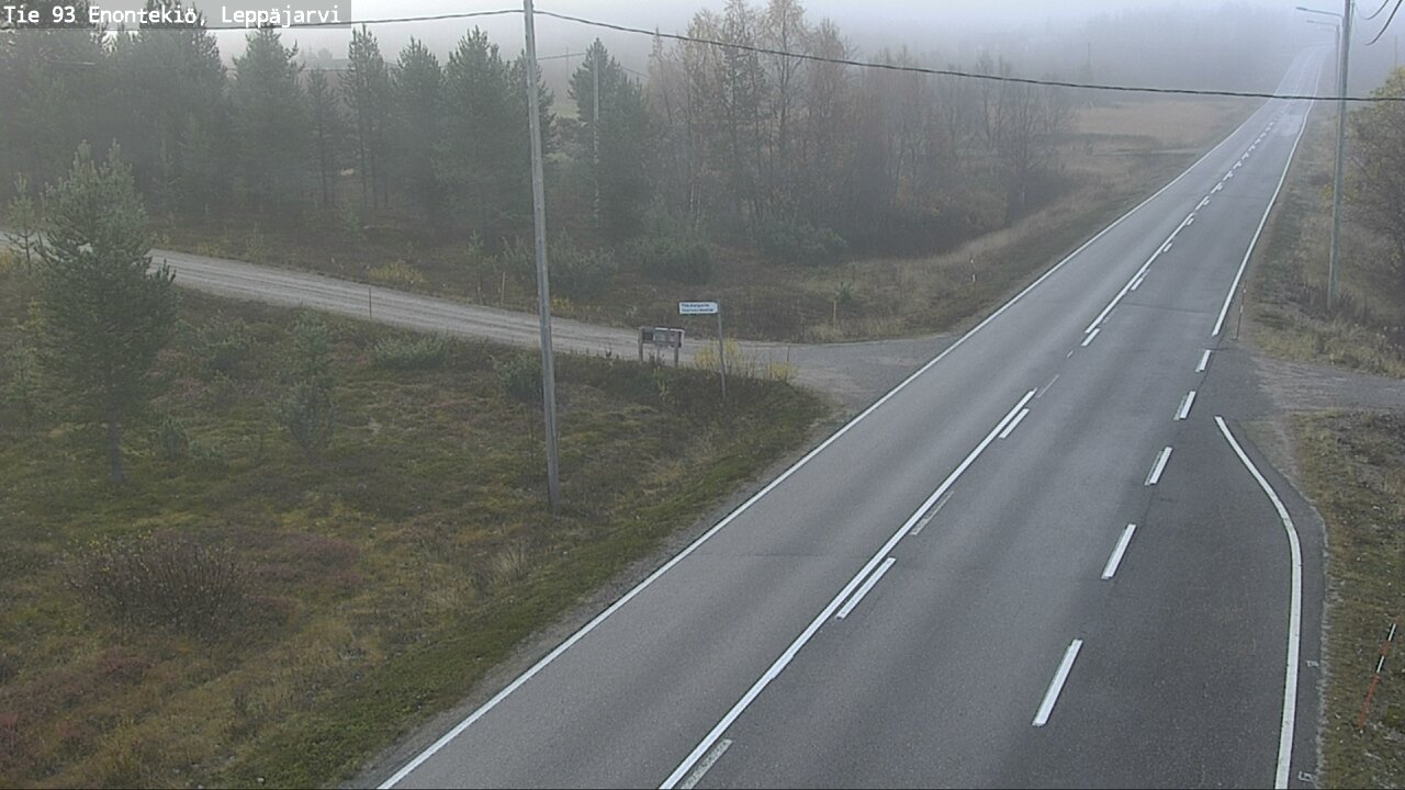 Weather Camera Image Road 93 Enontekiö, Leppäjärvi, Enontekiö, Lappi